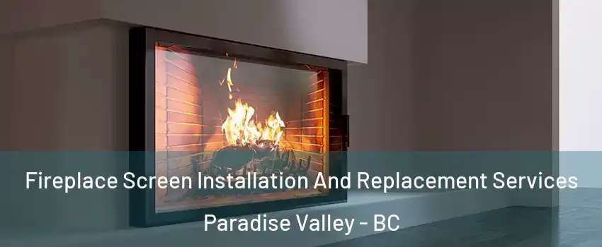 Fireplace Screen Installation And Replacement Services Paradise Valley - BC