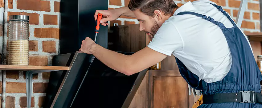 Old Rusted Metal Fireplace Repair And Replacement in Squamish, BC